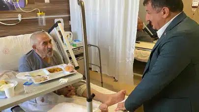 Günay’dan Hastanede Geçmiş Olsun Ziyaretleri