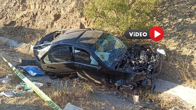 Şarampole Devrilen Otomobilde : Bir Ölü 3 Yaralı