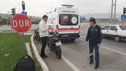 Devrilen Motosikletin Sürücüsü Yaralandı