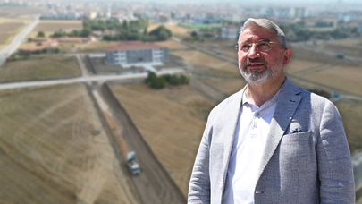 Okula Yeni Yol Yapılıyor