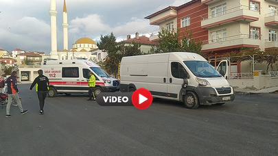 Çorum’da Motosikletle Ticari Araç Çarpıştı