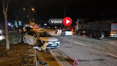 Çorum’da Otomobille TIR, Kafa Kafaya Çarpıştı