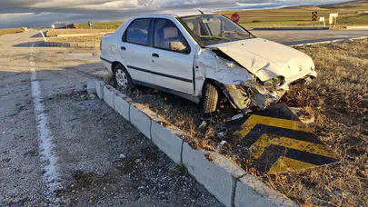 Çorum’da Kaza, Bir Kişi Yaralı