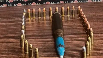 Çorum’da Şüphelinin Evinden Uçaksavar Mermisi Çıktı
