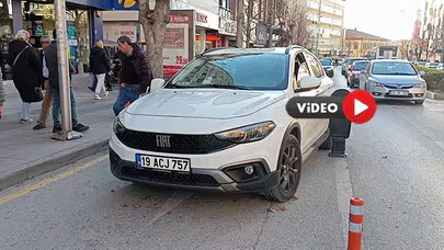 Çorum’un En İşlek Caddesinde Kaza!