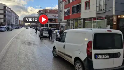 Çorum’da Arkadaşını Almak İçin Durdu, Başına Gelmeyen Kalmadı