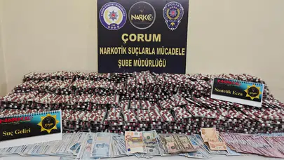 Çorum’da On Binlerce Uyuşturucu Ele Geçirildi