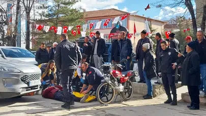 Otomobil ile Motosiklet Çarpıştı: Bir Yaralı