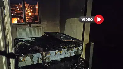Prizde Takılı Gece Lambası Yangına Neden Oldu