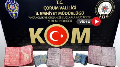 Çorum’da Tarihi Eser Satmaya Çalışırken Yakalandılar