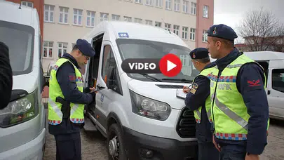 Çorum’da Jandarma ve Emniyet, Kurallara Uymayan Servisler Acımadı