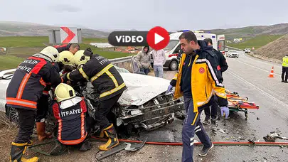 Çorum’da Korkunç Kaza, Otomobil ile TIR Çarpıştı!