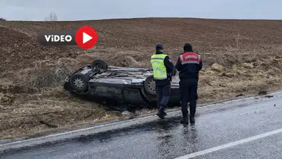 Otomobil Takla Attı: İki Yaralı