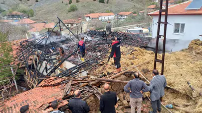 Sungurlu'da Korkutan Yangın