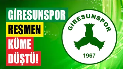 Giresun Resmen Düştü
