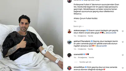 Takım Arkadaşlarından Geçmiş Olsun Mesajı