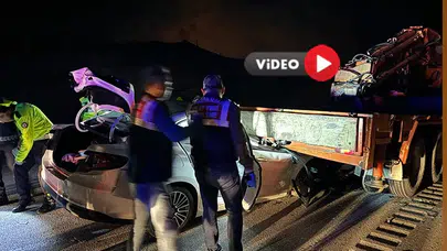 Otomobil Vinçle Çarpıştı: Bir Ölü