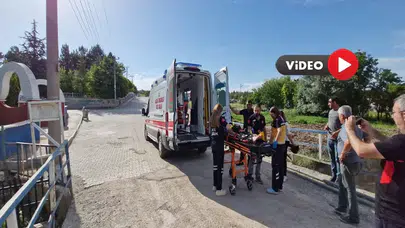 Çocuk Dereye Düştü, Kurtarıldığı An Kamerada