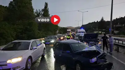 Yağmur Zincirleme Kazaya Neden Oldu: 8 Yaralı