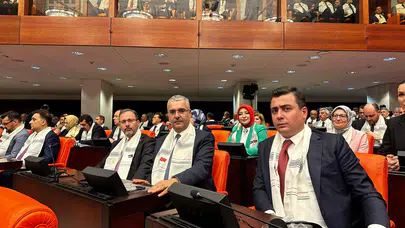 Ahlatcı, Filistin Devlet Başkanı ile Görüştü