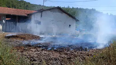 Gübre Yangını Ormana Sıçramadan Söndürüldü