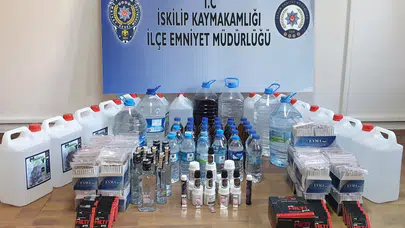 İskilip'te Sahte İçki ve Makaron Operasyonu