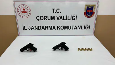 Jandarmanın Durdurduğu Araçtan İki Tabanca Ele Geçirildi