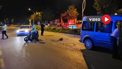 Motosiklet, Hafif Ticari Araca Çarptı