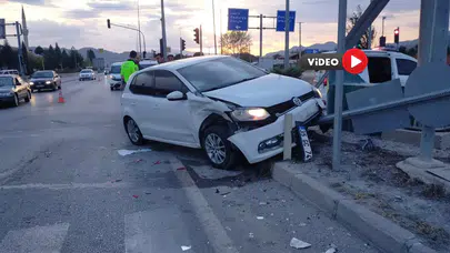 Kırmızı Işık İhlali Kazaya Neden Oldu