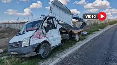 Kamyon ile Kamyonet Çarpıştı: İki Yaralı
