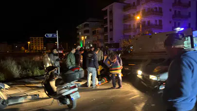 Otomobille Motosiklet Çarpıştı, Sürücüsü Yaralandı