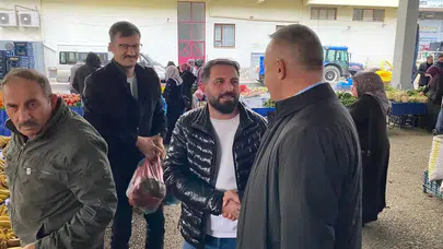 Cuma Pazarında Halkı Dinledi