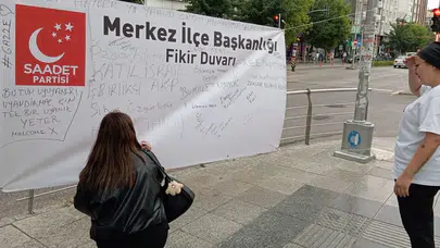 Saadet’ten ‘Fikir Duvarı’ Etkinliği