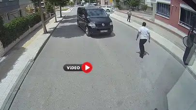 Otobüs Şoförü Dikkatiyle Kazayı Önledi