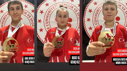 Edirne'de Üç Balkan Şampiyonluğu