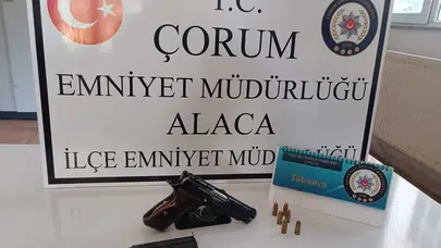 Trafik Denetiminde Silah Ele Geçirildi