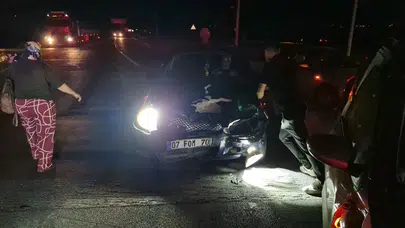 Kırmızı Işık İhlali Yapan Araç Kazaya Karıştı