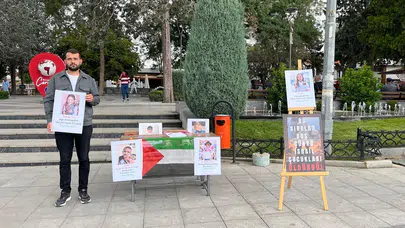 AK Gençlik'ten ‘Boş Sıralı’ Gazze Protestosu