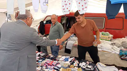 Başkan Çetinkaya, Salı Pazarını Ziyaret Etti