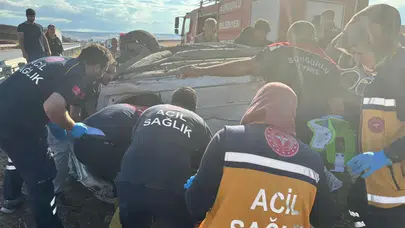 Takla Atan Otomobil Hurdaya Döndü: 3 Yaralı