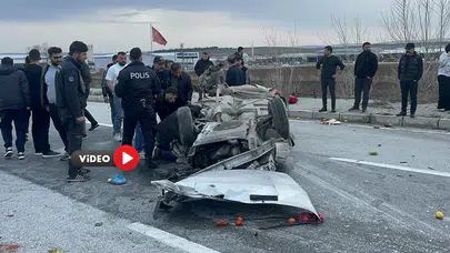 Çorum’da Devrilen Otomobildeki 3 Kişi Yaralandı