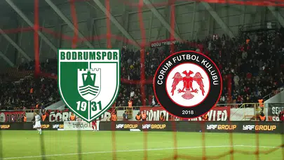 Bodrum FK-Çorum FK Maçı Hangi Kanalda ?