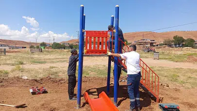 Kırsaldaki Çocuk Parkları Yenileniyor