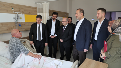 AK Parti Bayburt Milletvekili Ateş, Bayburt Devlet Hastanesi'ni ziyaret etti