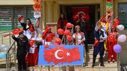 Havza'da özel öğrencilerden 23 Nisan kutlaması