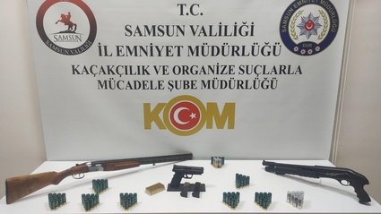 Samsun'da kaçak silah ticareti operasyonunda 1 zanlı yakalandı