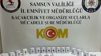 Samsun'da kaçakçılık operasyonunda 2 zanlı yakalandı