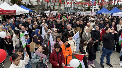Sinop'ta "Gazze ölüyor, ayağa kalk" programı düzenlendi