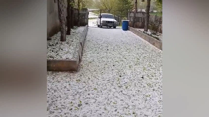 Alaca’yı Dolu Vurdu
