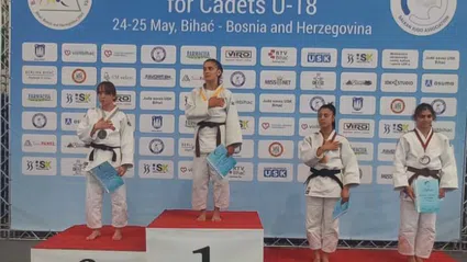 Çilimli Belediyesi Spor Kulübü sporcusu Ayşenaz Tosun, judoda Balkan ikincisi oldu